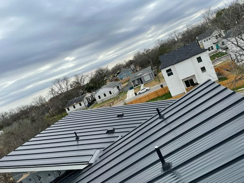 Standing seam metal roof panels with vents for Skylight Repair in Le Ray